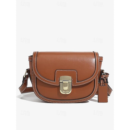 – Tasche Trim Vintage Damen Crossbody Leder klein