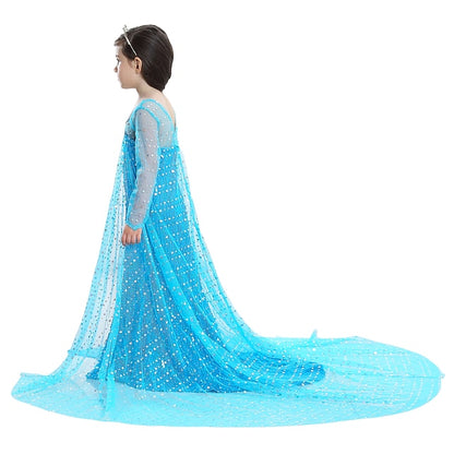 Flower Princess Elsa Girls' Movie Girl Dress Frozen
