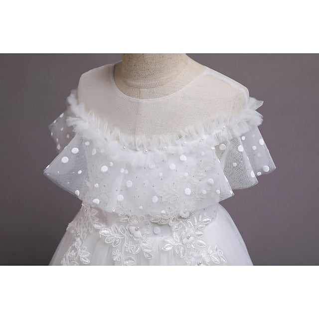 Flower Girl Color Solid Kids Dress Girls' Party