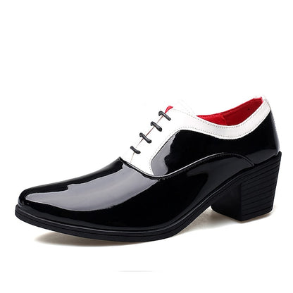 and White Red Patent – Shoes Oxford Faux Leather Men's