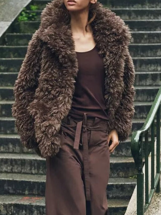 Warm Coat Teddy Fur Comfortable Women's Faux Furs