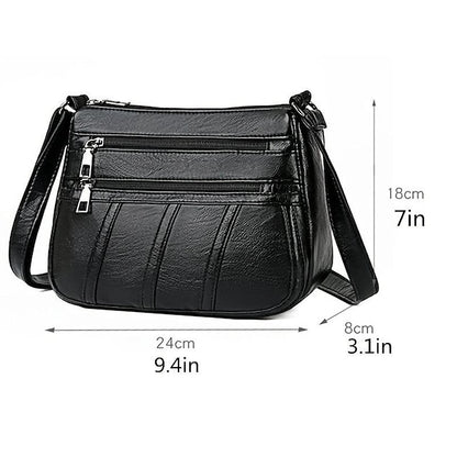 Crossbody Black Stylish Women's Bag – Faux Leather
