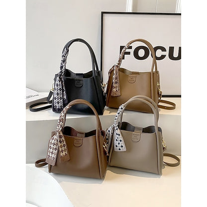 Handtasche Tasche Taschen Schulter Crossbody Damen Eimer PU