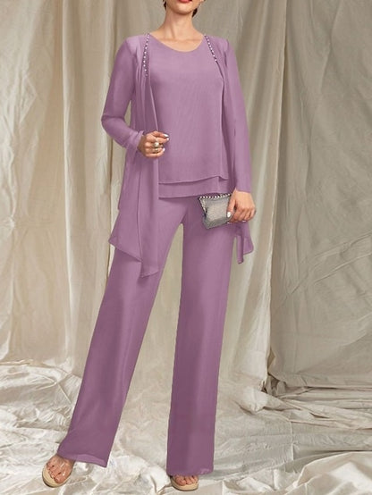 Mother the Pantsuit Elegant Piece of 3 Bride Wedding Guest Dress