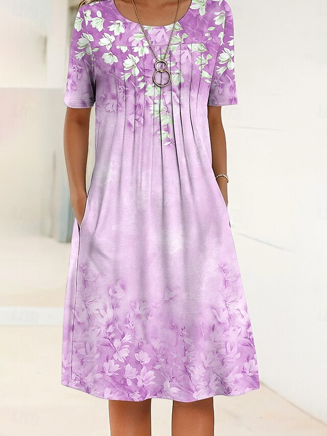 Easter Women's Midi Dress Shift Dress Summer Dress Vacation