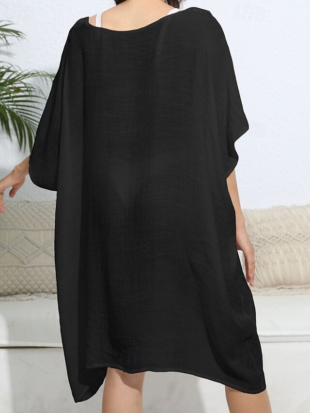 Women's Swimwear Cover Up Swim Dress Rash Guard Swimsuit