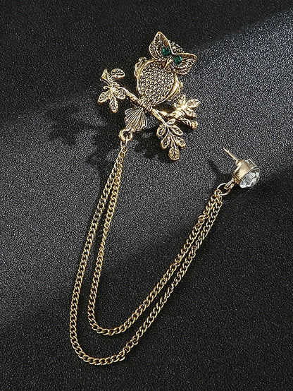 Brooch Deer Men's Lapel Pin Christmas with