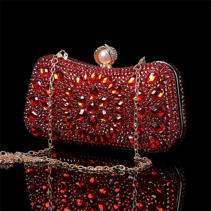 Women's Evening Luxury – Multicolor Clutch Crystal