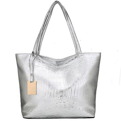 Shoulder Leather Tote Women's Nylon PU Bag Outdoor