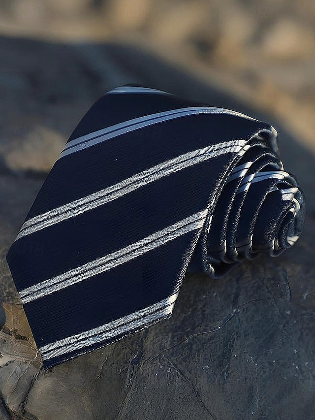 Necktie and Paisley Tie Classic Striped Silk Men's