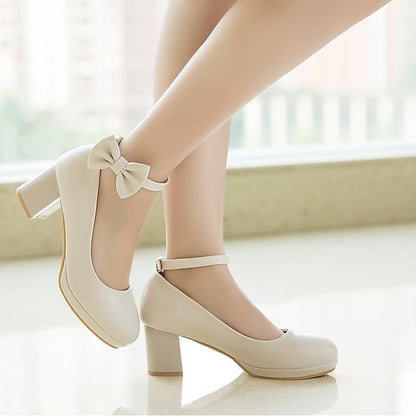 White for Girls' Jane Perfect Weddings - Mary Bow Shoes