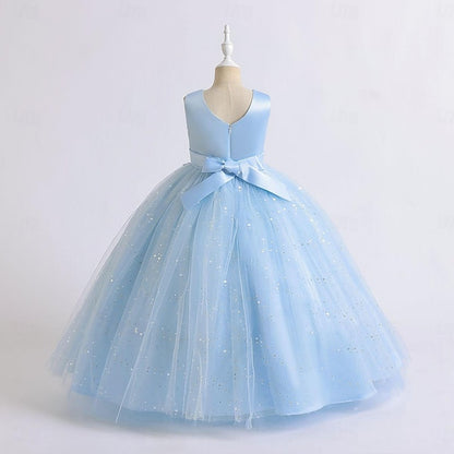 Dress Flower Girls' Kids Girl Color Solid Party