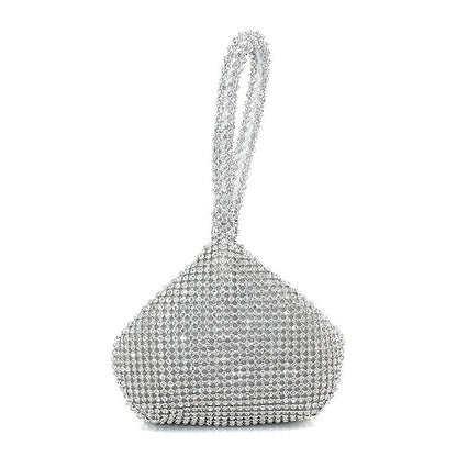 Rhinestone Women's Crystal Evening Bag Silver - Elegant