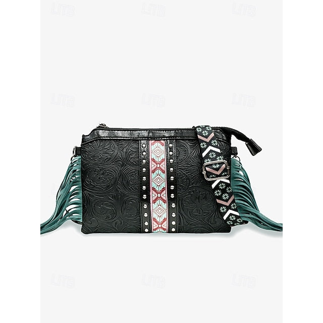 PU Crossbody Ledertasche Schultertasche Wristlet Damentaschen