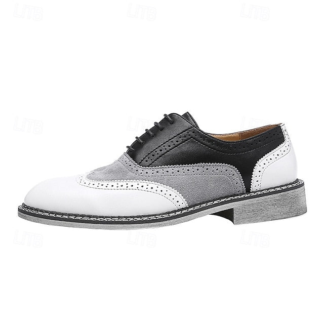 Gatsby-Inspired Men's Shoes in Spectator Wingtip Oxford