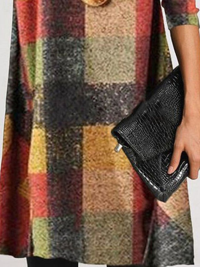 Women's Mini Dress Casual Dress Print Dress Vintage Modern