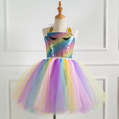 Cosplay Girls' Dress Movie New Vacation Unicorn
