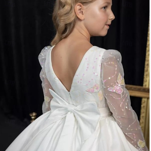 Communion Kids Girls' Party Flower Dress Girl First