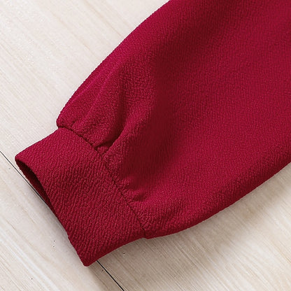 Suits 2 Set Kids Girls' Block Dress Pieces Color Long