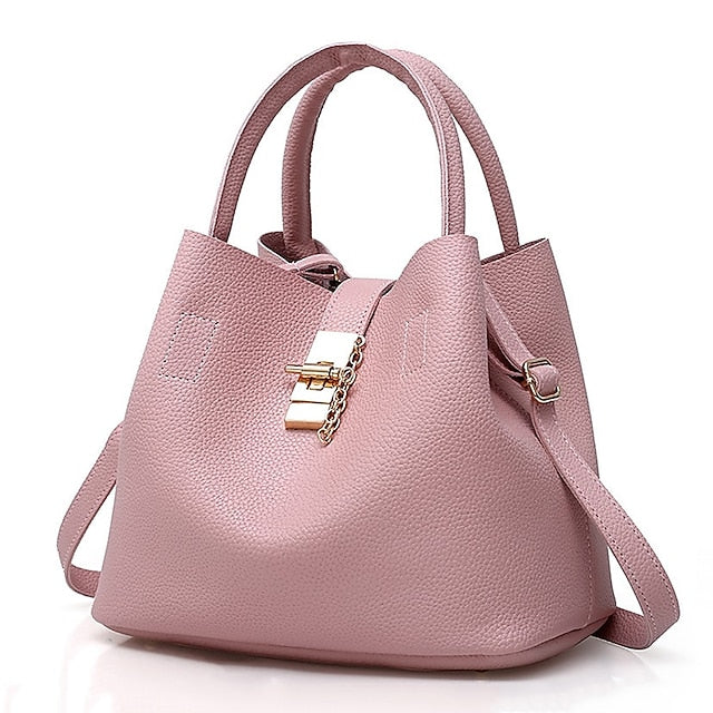 Chaîne pour femme en or rouge avec cadenas en cuir et similicuir