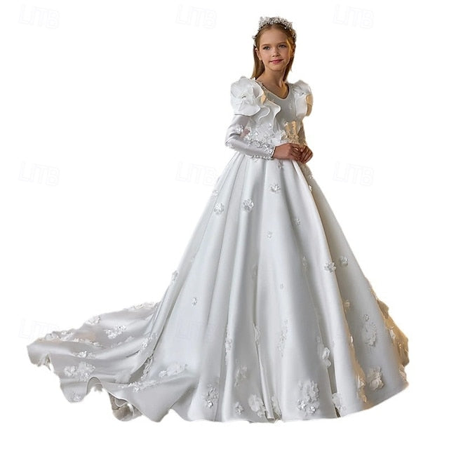 First Formal Dress Flower Communion Girls' Girl