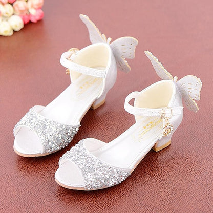 Shoes Sparkly Butterfly Princess Glittery Girls'