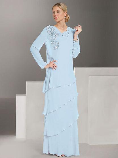 Bride the of Mother Sleeve Ruffles with Long Dress Jacket Lace