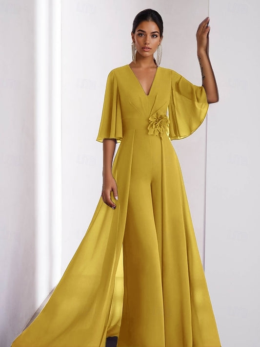 Wedding Elegant of the Jumpsuit Guest Mother Vintage Dress Bride
