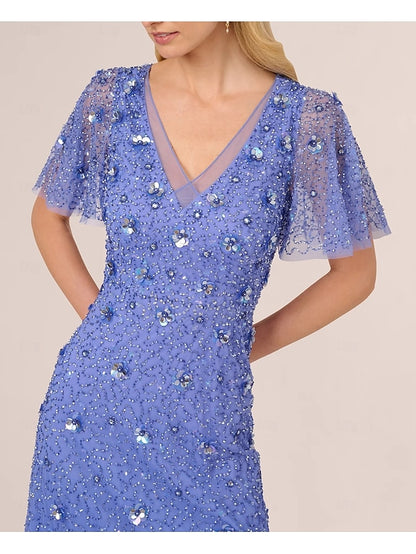 the Dress A-Line Vintage Beaded of Wedding Bride Mother Elegant