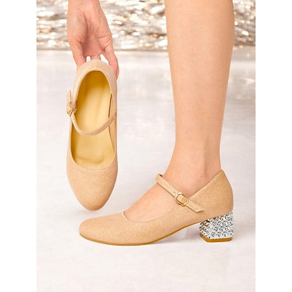 Jane Shoes Girls' Mary Women's Dance with Glitter and