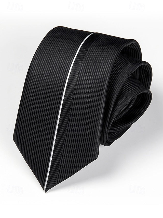 Men's - Tie Narrow Stripe Positioning 6cm Pattern