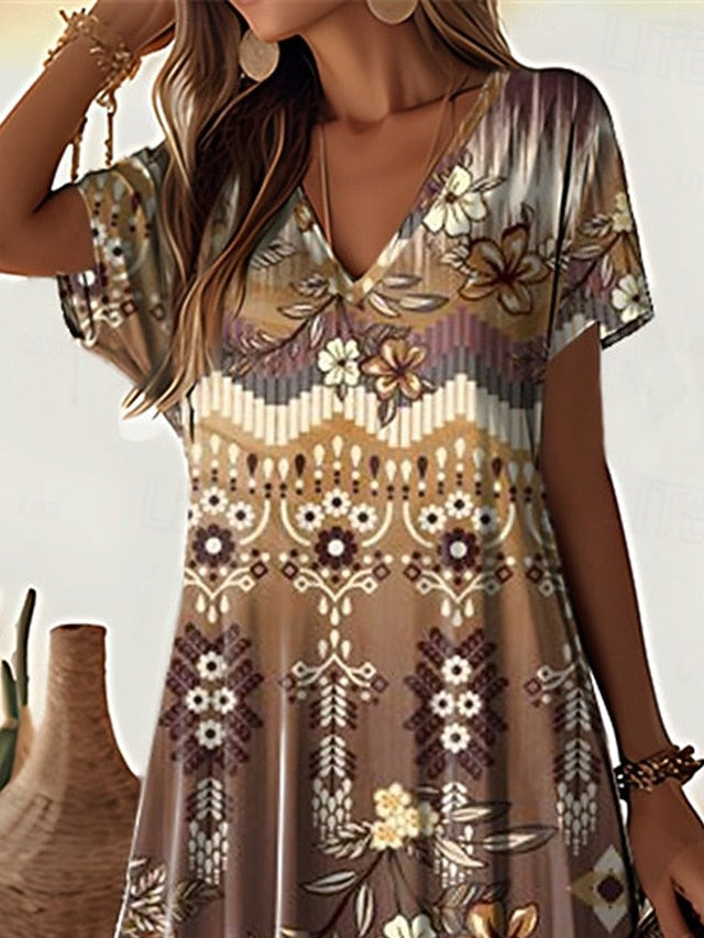 Women's Maxi Dress Vintage Dress Casual Dress Sundress