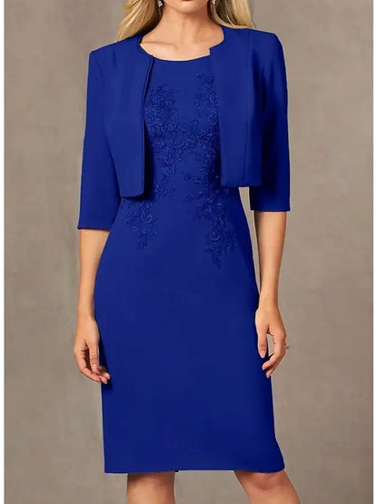 Two Sheath / Wedding Mother of the Column Suit Beach Piece Dress