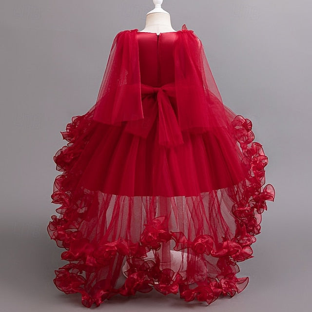 Girls' Wedding Girl Party Dress Flower Formal