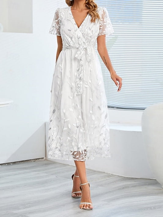 Women's Midi Dress A Line Dress Tulle Dress Elegant Party