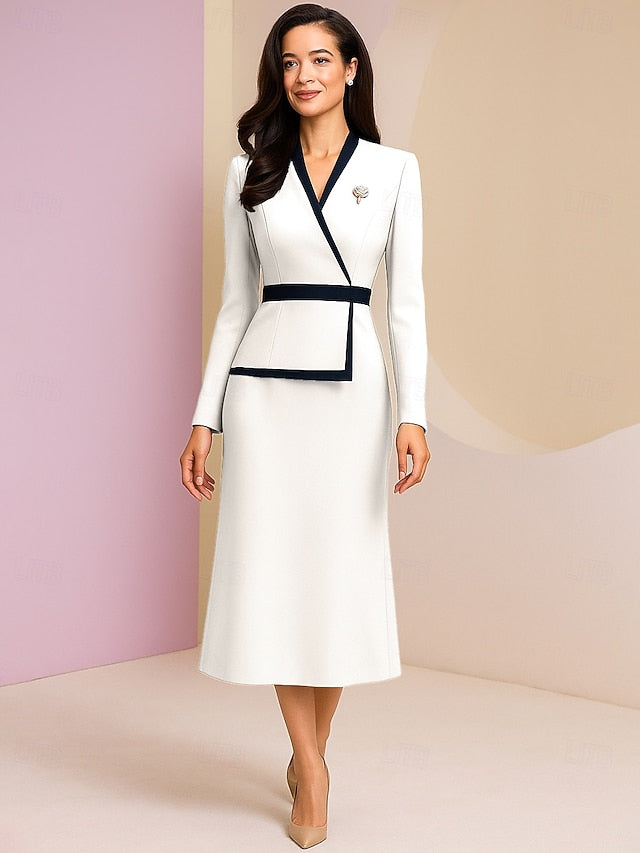 Bride / Elegant Vintage Mother the Column Sheath Dress of Formal