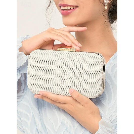 Clutch mit Armband aus Leder für Damen, Abendtasche, PU, ​​Party