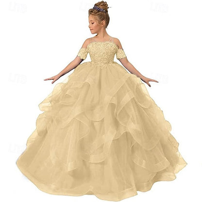 Girls' Princess Flower Dress Kid's Girl