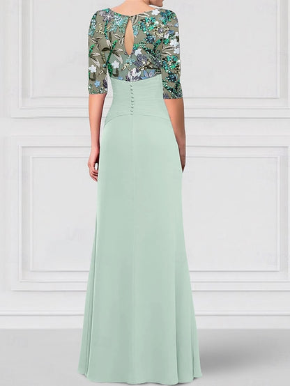 Bride SkyBeaded the Mother of Dress Sparkle Gown A-Line