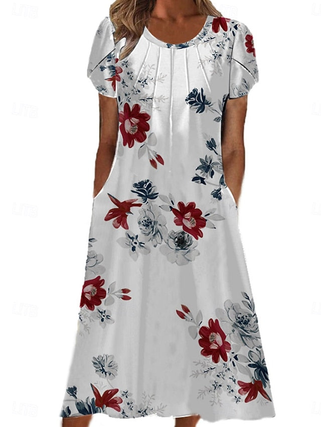 Women's Midi Dress Casual Dress A Line Dress Elegant