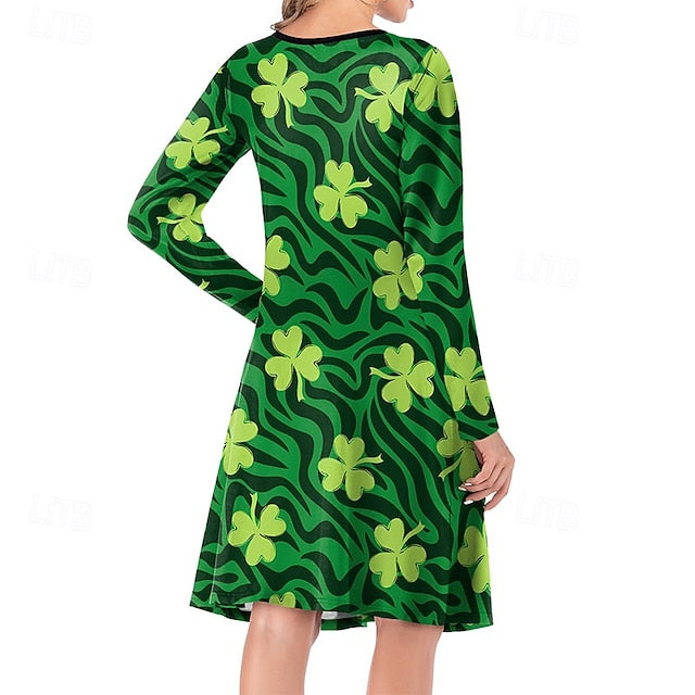 St. Paddy's Day Women's Mini Dress Casual Dress Print