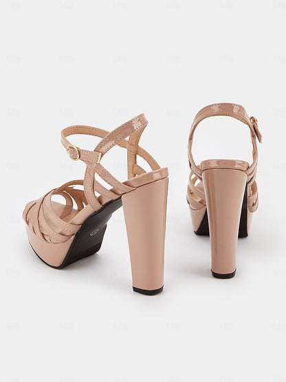 for Platform Nude – Sandals Women Strappy High Heel