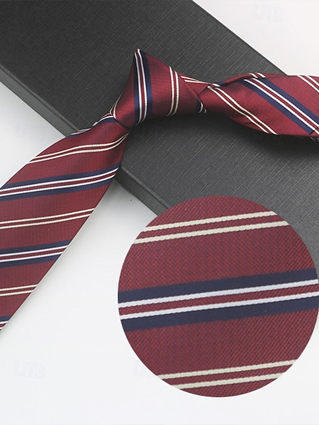 Necktie and Paisley Tie Classic Striped Silk Men's