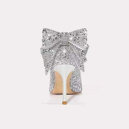Bridesmaid Women Shoes Closed Bride for Toe Pointed Wedding