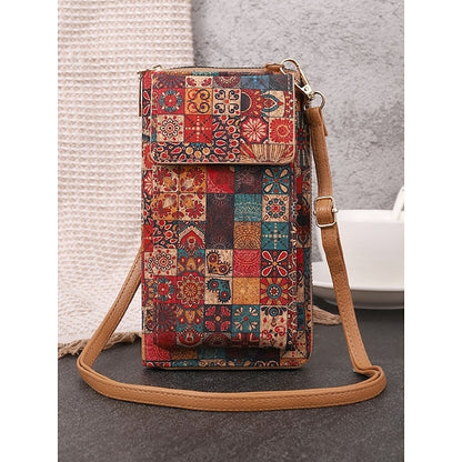 Women’s Boho Vintage Bag with Adjustable Crossbody Phone