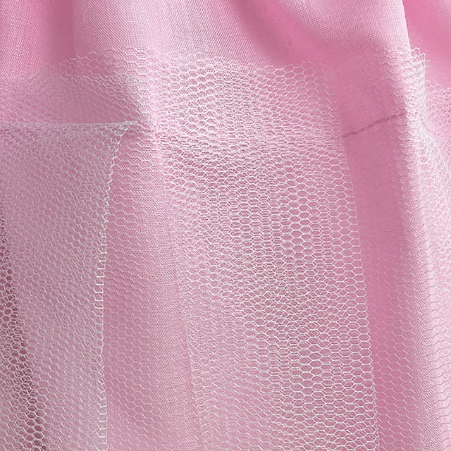 Girl Girls' Solid Flower Kids Dress Colored