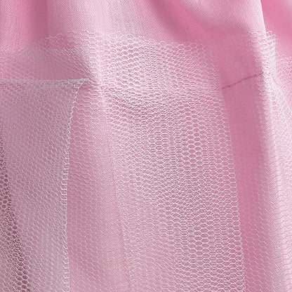 Girl Girls' Solid Flower Kids Dress Colored