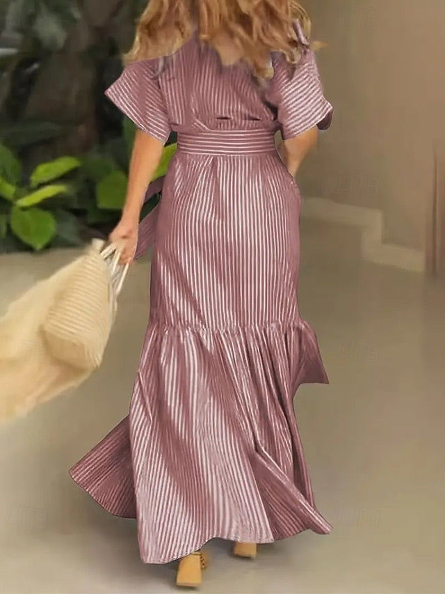 Women's Long Dress Maxi Dress Shirt Dress Modern Daily