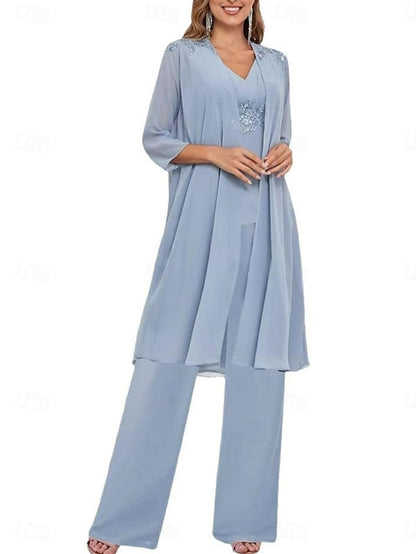 Mother Wedding Elegant Simple 3 of Piece V the Guest Bride Dress