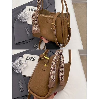 Handtasche Tasche Taschen Schulter Crossbody Damen Eimer PU